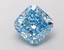 1.92 Ct. Fancy Intense  Blue Cushion Lab Grown Diamond