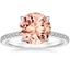 18K White Gold Demi Half Coverage Diamond Ring (1/5 ct. tw.), smalltop view