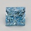 2.00 Ct. Fancy Vivid Blue Princess Lab Grown Diamond