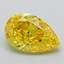 1.91 Ct. Fancy Vivid Yellow Pear Lab Grown Diamond