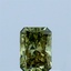 0.43 Ct. Fancy Vivid Green Radiant Lab Grown Diamond