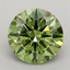 1.50 Ct. Fancy Vivid Green Round Lab Grown Diamond