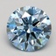 1.56 Ct. Fancy Blue Round Lab Grown Diamond