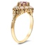 The Haze Ring, smalltop view on a hand