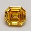 1.40 Ct. Fancy Vivid Yellowish Orange Emerald Lab Grown Diamond