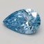 2.00 Ct. Fancy Vivid Blue Pear Lab Grown Diamond