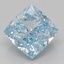 3.00 Ct. Fancy Vivid Blue Cushion Lab Grown Diamond
