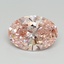 3.02 Ct. Fancy Vivid Pink Oval Lab Grown Diamond
