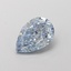 1.54 Ct. Fancy Intense  Blue Pear Lab Grown Diamond