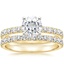 18KY Moissanite Constance Diamond Bridal Set, smalltop view