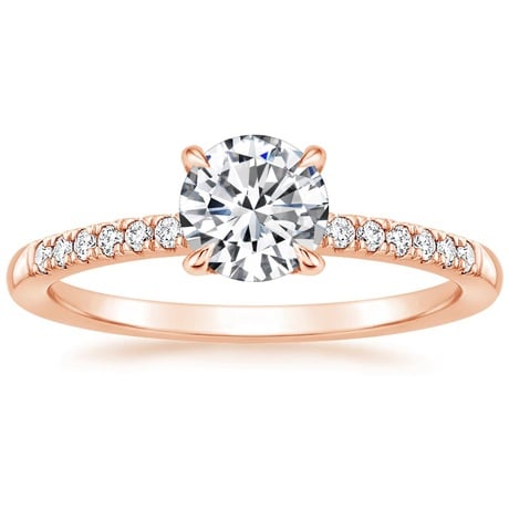 14K Rose Gold Petite Viviana Diamond Bridal Set (1/4 ct. tw.)