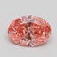 1.51 Ct. Fancy Vivid Pink Oval Lab Grown Diamond