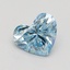 1.53 Ct. Fancy Intense Blue Heart Lab Grown Diamond