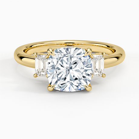 Three Stone Diamond Engagement Ring - Rhiannon