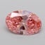 1.10 Ct. Fancy Vivid  Pink Oval Lab Grown Diamond