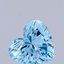 0.74 Ct. Fancy Vivid  Blue Heart Lab Grown Diamond