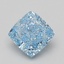 1.13 Ct. Fancy Vivid Blue Cushion Lab Grown Diamond