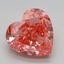 3.16 Ct. Fancy Vivid Pink Heart Lab Grown Diamond