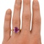 The Gracia Ring, smallzoomed in top view on a hand