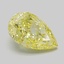 3.05 Ct. Fancy Intense Yellow Pear Lab Grown Diamond