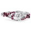 Custom Pinwheel Galaxy Diamond and Ruby Ring