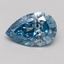 1.56 Ct. Fancy Vivid Blue Pear Lab Grown Diamond