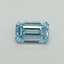 1.08 Ct. Fancy Vivid Blue Emerald Lab Grown Diamond