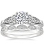 Platinum Rosabel Diamond Ring with Cadenza Diamond Ring (1/10 ct. tw.)