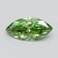 1.05 Ct. Fancy Vivid Green Marquise Lab Grown Diamond