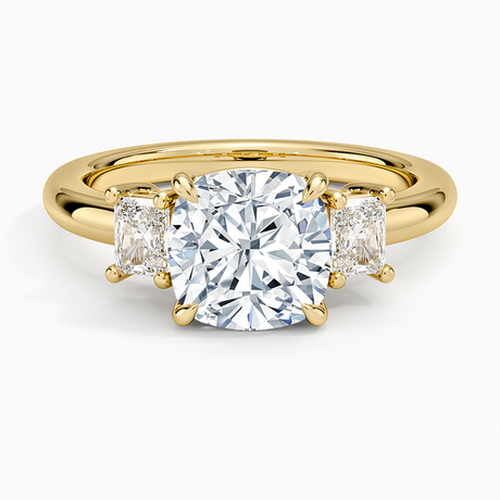 Helena Radiant-Cut Three Stone Diamond Ring (3/8 ct. tw.)