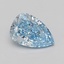 1.59 Ct. Fancy Vivid Blue Pear Lab Grown Diamond