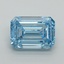 3.29 Ct. Fancy Intense Blue Emerald Lab Grown Diamond
