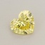 0.55 Ct. Fancy Vivid  Yellow Heart Lab Grown Diamond
