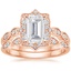 14KR Moissanite Cadenza Halo Diamond Bridal Set (1/4 ct. tw.), smalltop view