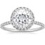 18K White Gold Waverly Halo Diamond Ring (1/2 ct. tw.), smalltop view