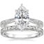 Platinum Elsie Ring with Hudson Ring