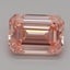 0.77 Ct. Fancy Vivid Pink Emerald Lab Grown Diamond