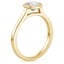 18K Yellow Gold Luna 2mm Bezel Ring, smallside view