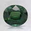 9.4x8.1mm Green Oval Sapphire