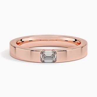 Jordan Diamond 3mm Wedding Ring in 14K Rose Gold