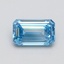 1.01 Ct. Fancy Vivid Blue Emerald Lab Grown Diamond
