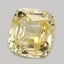 9.5x8.7mm Unheated Yellow  Cushion   Sapphire