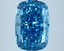 3.53 Ct. Fancy Vivid Blue Cushion Lab Grown Diamond