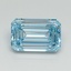 1.04 Ct. Fancy Intense Blue Emerald Lab Grown Diamond