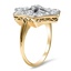 The Umeko Ring, smalltop view on a hand