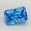 3.00 Ct. Fancy Vivid None Blue Radiant Lab Grown Diamond