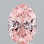 2.01 Ct. Fancy Vivid Pink Oval Lab Grown Diamond