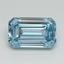 1.50 Ct. Fancy Vivid Blue Emerald Lab Grown Diamond