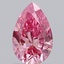 0.83 Ct. Fancy Vivid Pink Pear Lab Grown Diamond