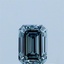 0.53 Ct. Fancy Intense Blue Emerald Lab Grown Diamond